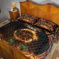 Samoa Teuila 2024 Festival Quilt Bed Set Samoan Siva Afi With Red Gingers