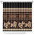 Black Samoa Siapo Teuila Flowers Shower Curtain