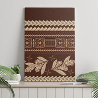 Brown Samoa Siapo Teuila Flowers Canvas Wall Art