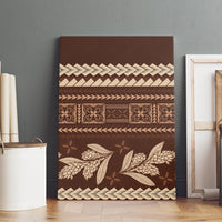 Brown Samoa Siapo Teuila Flowers Canvas Wall Art
