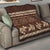 Brown Samoa Siapo Teuila Flowers Quilt