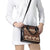Brown Samoa Siapo Teuila Flowers Shoulder Handbag