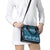 Dark Cyan Samoa Siapo Teuila Flowers Shoulder Handbag