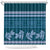 Dark Cyan Samoa Siapo Teuila Flowers Shower Curtain