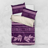 Purple Samoa Siapo Teuila Flowers Bedding Set