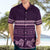 Purple Samoa Siapo Teuila Flowers Hawaiian Shirt