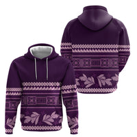 Purple Samoa Siapo Teuila Flowers Hoodie LT14 - Polynesian Pride