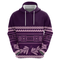 Purple Samoa Siapo Teuila Flowers Hoodie LT14 - Polynesian Pride