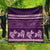 Purple Samoa Siapo Teuila Flowers Quilt