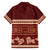 Red Samoa Siapo Teuila Flowers Hawaiian Shirt