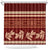 Red Samoa Siapo Teuila Flowers Shower Curtain
