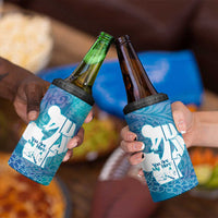 Turquoise Polynesia Father's Day 4 in 1 Can Cooler Tumbler Dad You Are My Hero