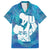 Turquoise Polynesia Father's Day Family Matching Summer Maxi Dress and Hawaiian Shirt Dad You Are My Hero