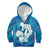 Turquoise Polynesia Father's Day Kid Hoodie Dad You Are My Hero