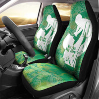Green Polynesia Father's Day Car Seat Cover Dad You Are My Hero