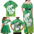 Green Polynesia Father's Day Family Matching Off Shoulder Maxi Dress and Hawaiian Shirt Dad You Are My Hero