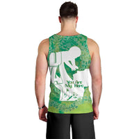 Green Polynesia Father's Day Men Tank Top Dad You Are My Hero