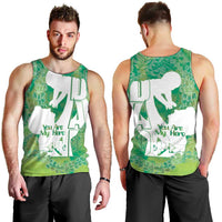 Green Polynesia Father's Day Men Tank Top Dad You Are My Hero