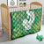 Green Polynesia Father's Day Quilt Dad You Are My Hero