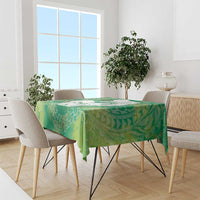Green Polynesia Father's Day Tablecloth Dad You Are My Hero