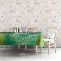 Green Polynesia Father's Day Tablecloth Dad You Are My Hero