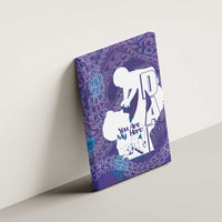 Purple Polynesia Father's Day Canvas Wall Art Dad You Are My Hero