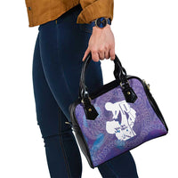 Purple Polynesia Father's Day Shoulder Handbag Dad You Are My Hero