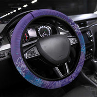 Purple Polynesia Father's Day Steering Wheel Cover Dad You Are My Hero