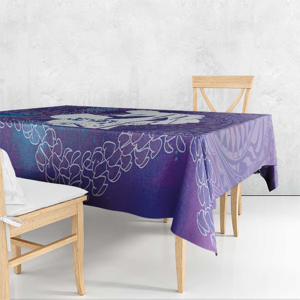 Purple Polynesia Father's Day Tablecloth Dad You Are My Hero