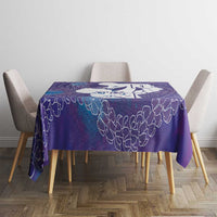 Purple Polynesia Father's Day Tablecloth Dad You Are My Hero