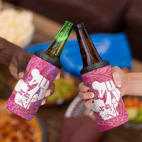 Pink Polynesia Father's Day 4 in 1 Can Cooler Tumbler Dad You Are My Hero