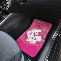 Pink Polynesia Father's Day Car Mats Dad You Are My Hero