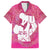 Pink Polynesia Father's Day Family Matching Summer Maxi Dress and Hawaiian Shirt Dad You Are My Hero