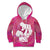 Pink Polynesia Father's Day Kid Hoodie Dad You Are My Hero