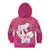 Pink Polynesia Father's Day Kid Hoodie Dad You Are My Hero