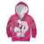 Pink Polynesia Father's Day Kid Hoodie Dad You Are My Hero