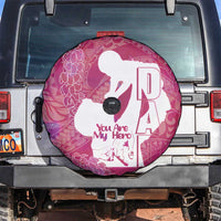 Pink Polynesia Father's Day Spare Tire Cover Dad You Are My Hero