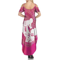 Pink Polynesia Father's Day Summer Maxi Dress Dad You Are My Hero