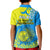 Palau Independence Day Kid Polo Shirt Happy 29th Anniversary Polynesian Hammerhead Shark LT14 - Polynesian Pride
