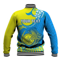 Personalised Palau Independence Day Baseball Jacket Happy 29th Anniversary Polynesian Hammerhead Shark LT14 - Polynesian Pride