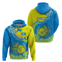 Custom Palau Independence Day Hoodie Happy 29th Anniversary Polynesian Hammerhead Shark LT14 - Polynesian Pride