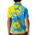 Personalised Palau Independence Day Kid Polo Shirt Happy 29th Anniversary Polynesian Hammerhead Shark LT14 - Polynesian Pride