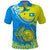 Custom Palau Independence Day Polo Shirt Happy 29th Anniversary Polynesian Hammerhead Shark LT14 Blue - Polynesian Pride