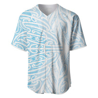Blue New Zealand Puhoro Maori Tattoo Baseball Jersey