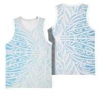 Blue New Zealand Puhoro Maori Tattoo Basketball Jersey