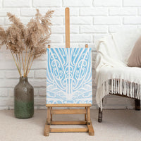 Blue New Zealand Puhoro Maori Tattoo Canvas Wall Art