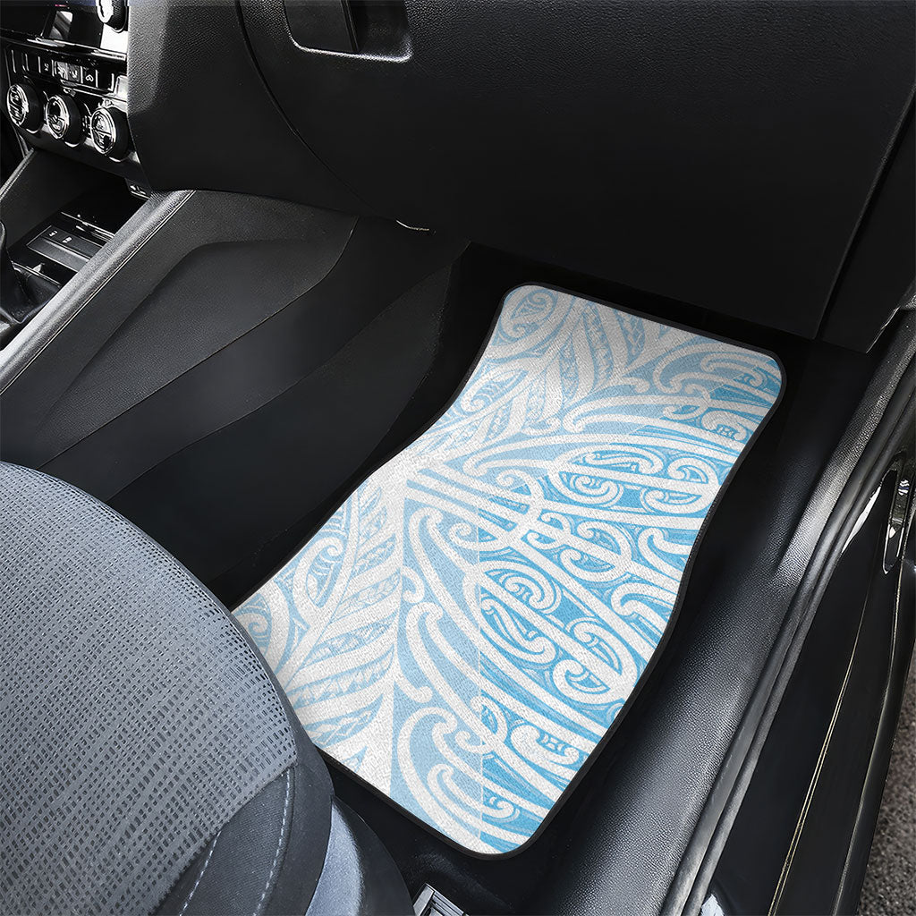 Blue New Zealand Puhoro Maori Tattoo Car Mats