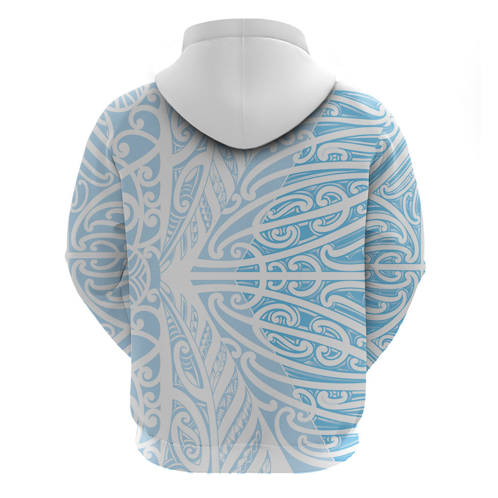 Blue New Zealand Puhoro Maori Tattoo Hoodie