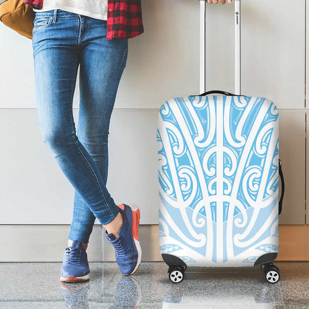 Blue New Zealand Puhoro Maori Tattoo Luggage Cover