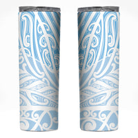 Blue New Zealand Puhoro Maori Tattoo Skinny Tumbler
